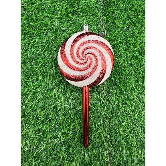 Set of 4 Candy Cane Holiday Deluxe Christmas Shatterproof Ornaments - Picture 5 of 8